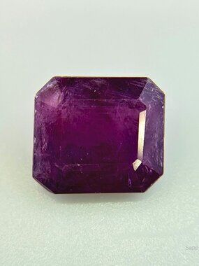 Handmade Pink Purple Sapphire 2.99ct Octagon Jewelry Making Supply